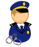 First responder icon - policeman